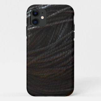 Schwarzes Garn iPhone 11 Hülle
