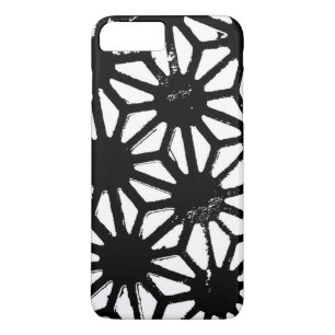 Schwarzes geometrisches Muster Case-Mate iPhone Hülle