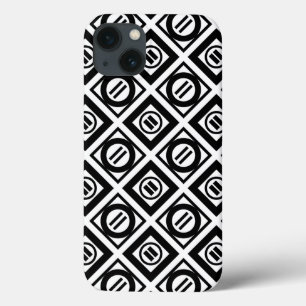 Schwarzes geometrisches Muster mit gleicher Zeiche title_seo2