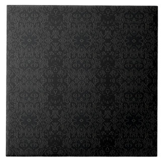 Schwarzes geometrisches Muster – modernes minimali Fliese