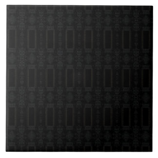 Schwarzes geometrisches Muster – modernes minimali Fliese