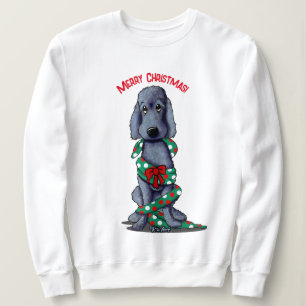 Schwarzes geschorenes Goldendoodle Plus Size Sweat Sweatshirt