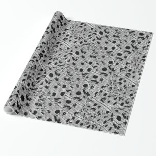 Schwarzes gestricheltes Wrapping-Papier Geschenkpapier