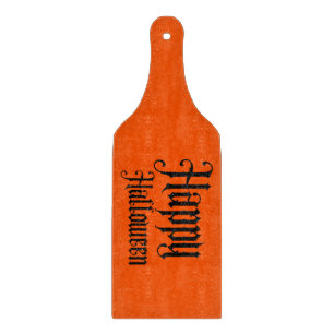 Schwarzes Glitter Frohes Halloween Schneidebrett