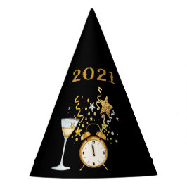 Schwarzes Glück im neuen Jahr 2021 Partyhütchen