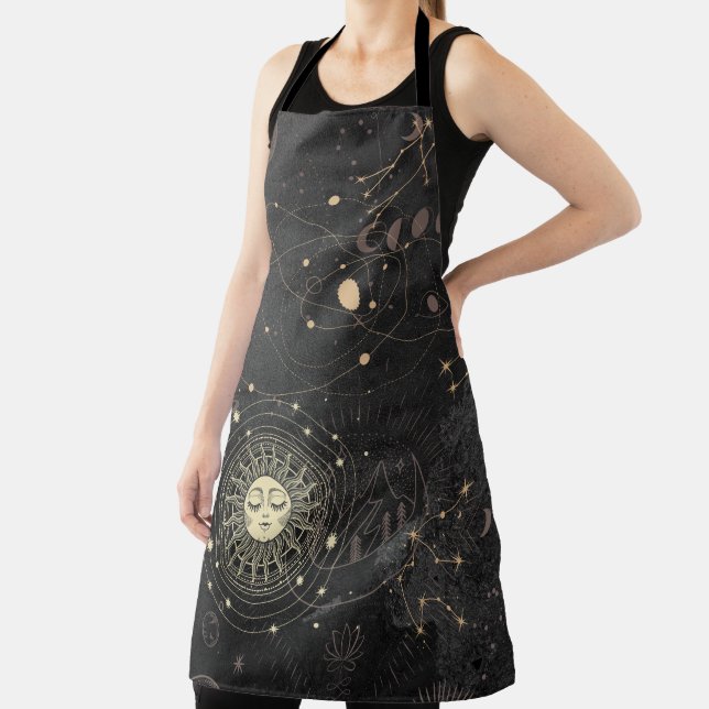 Schwarzes Gold Astrologisches Muster Schürze (InSitu)
