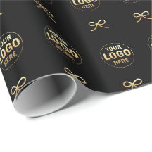Schwarzes Gold-Bogen Custom-Logo-Muster