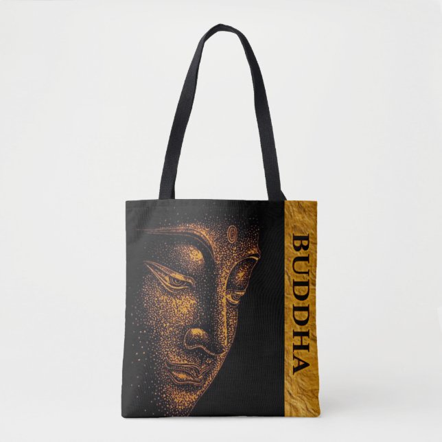 Schwarzes Gold Buddha Tasche (Vorderseite)