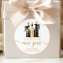 Schwarzes Gold Champagner Prost Silvesterparty