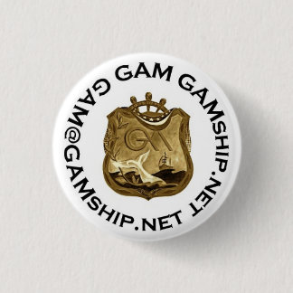 schwarzes Gold des Siegels Button