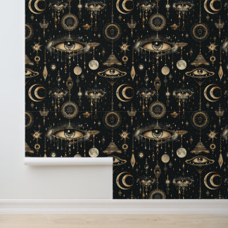Schwarzes Gold Dunkler Goth  Tapete