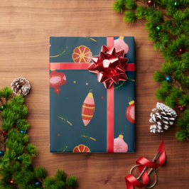 Schwarzes Gold FreudenLICHT Frohe Weihnachten Geschenkpapier