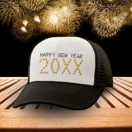 Schwarzes & Gold - Glück im neuen Jahr 2024 Truckerkappe