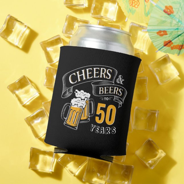Schwarzes Gold jubeln und Biere jeden Alters Gebur Dosenkühler (In Situ Sommer)