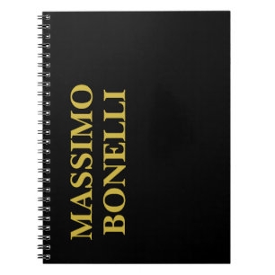 Schwarzes Gold Modern Minimalistisch Elegant Ihr N Notizblock