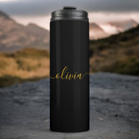 Schwarzes Gold Modernes Skript Mädchen Monogramm N