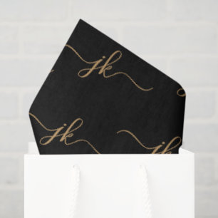 Schwarzes Gold Seidenpapier