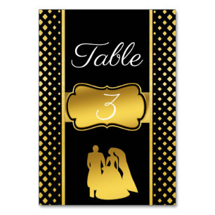 Schwarzes Gold Tischnummer