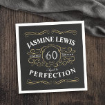 Schwarzes Gold Vintag bis zum perfekten Geburtstag Serviette<br><div class="desc">Schwarz und Gold Spaß Vintag,  bis Vollkommenheit Geburtstagservietten für Erwachsene,  ideal für jedes Jahr Geburtstagsfeiern,  oder andere Anlässe. Passen Sie es mit Ihrem eigenen Namen und Text an.</div>