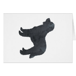 Schwarzes Goldendoodle / Labradoodle Artwork