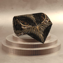 Schwarzes & goldenes Art Deco-Perlen: Silvester /