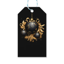 SCHWARZES & GOLDENES WEIHNACHTSORNAMENT