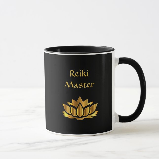 Schwarzes/GoldReiki Meister Tasse (Rechts)
