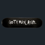 SCHWARZES, GOTH PUNK-ENGEL SKATEBOARD<br><div class="desc">IM COOLEN SCHREIBEN</div>