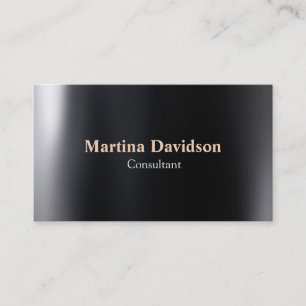 Schwarzes Grau Modernes Creative Visitenkarte
