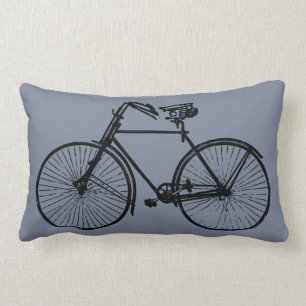 schwarzes graues Rauchblau des Fahrradfahrrad Lendenkissen