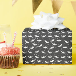 Schwarzes Halbzeitgeflecht Geschenkpapier