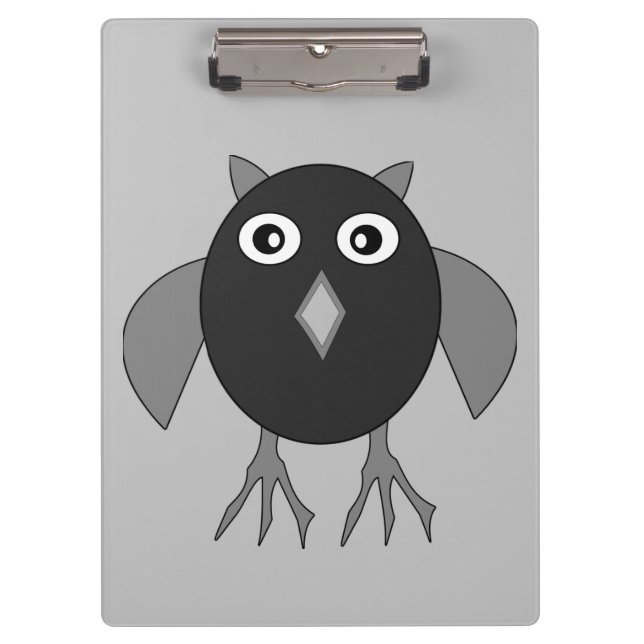 Schwarzes Halloween-Clipboard Klemmbrett (Vorderseite)