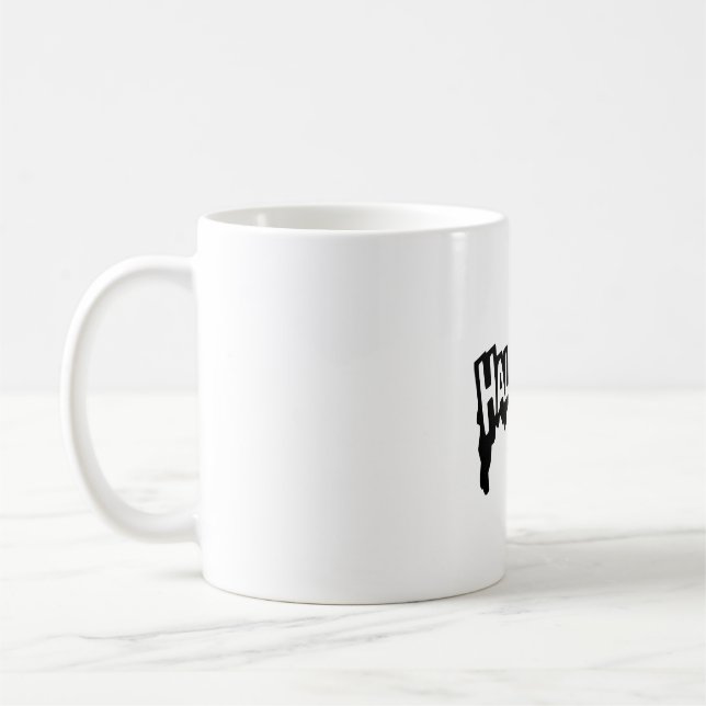 Schwarzes Halloween Kaffeetasse (Links)