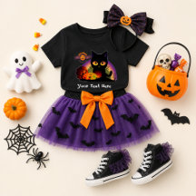 Schwarzes Halloween-T-Shirt für Katzen
