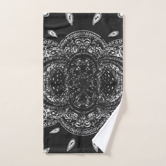 Schwarzes Hanky-Code-Handtuch Handtuch (Handtuch)