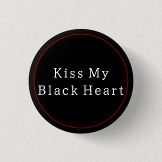 Schwarzes Herz Button