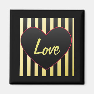 Schwarzes Herz, Magnet "Liebe"