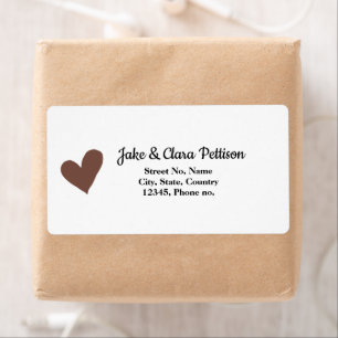 Schwarzes Herz Name Stadt Adresse Button valentine