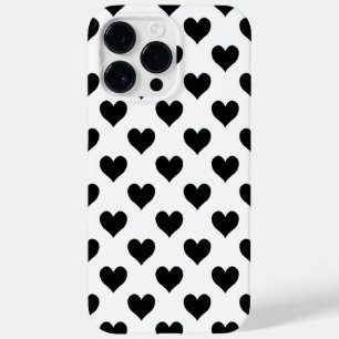 Schwarzes Herzmuster Case-Mate iPhone Hülle