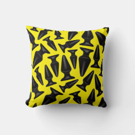 Schwarzes Hintern-Plugin-Muster Kissen