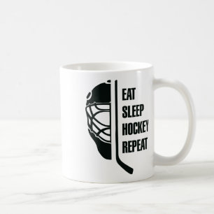 Schwarzes Hockey-Design für professionelle Eishock Kaffeetasse