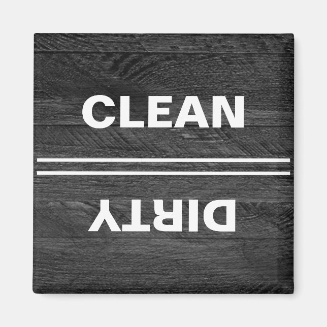 Schwarzes Holz Moderne Geschirrspülmaschine Magnet (Vorne)