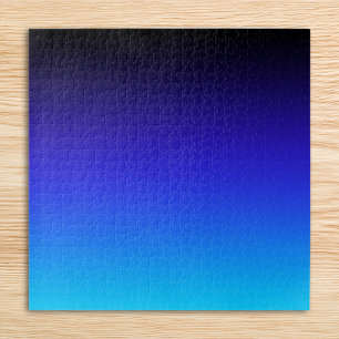 Schwarzes Indigo und Aquablau Ombre
