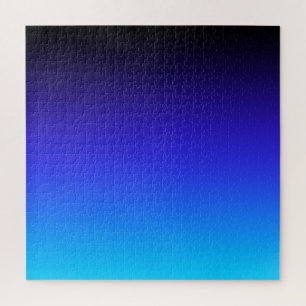 Schwarzes Indigo und Aquablau Ombre