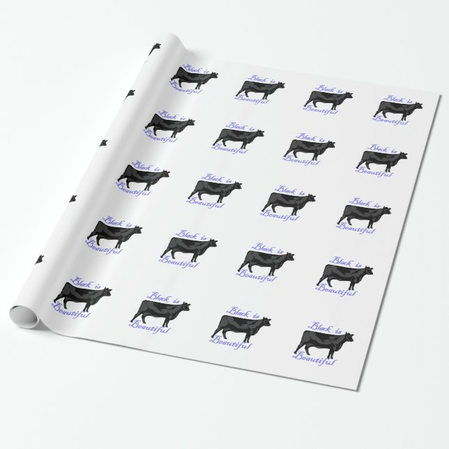 Schwarzes ist schön geschenkpapier (Ungerollt)