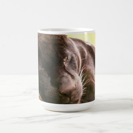 Schwarzes Jaguar Kaffeetasse