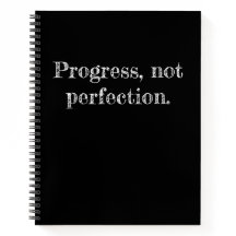 Schwarzes Journal zum inspirierenden Fortschritt
