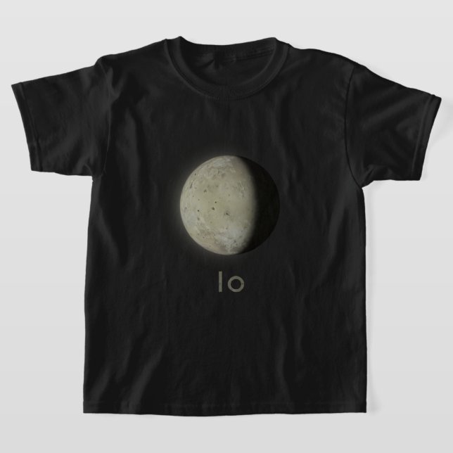 Schwarzes Jupiter-Mond Io T-Shirt (Ablage )