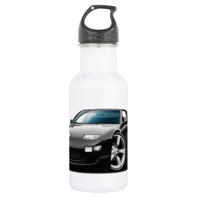 Schwarzes Kabriolett Nissans 300ZX Edelstahlflasche (Vorderseite)