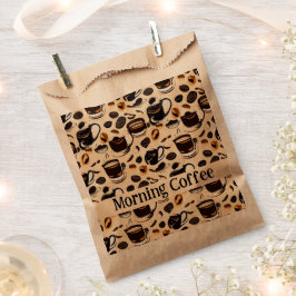 Schwarzes Kaffeeöl Farbmuster Personalisiert Geschenktütchen
